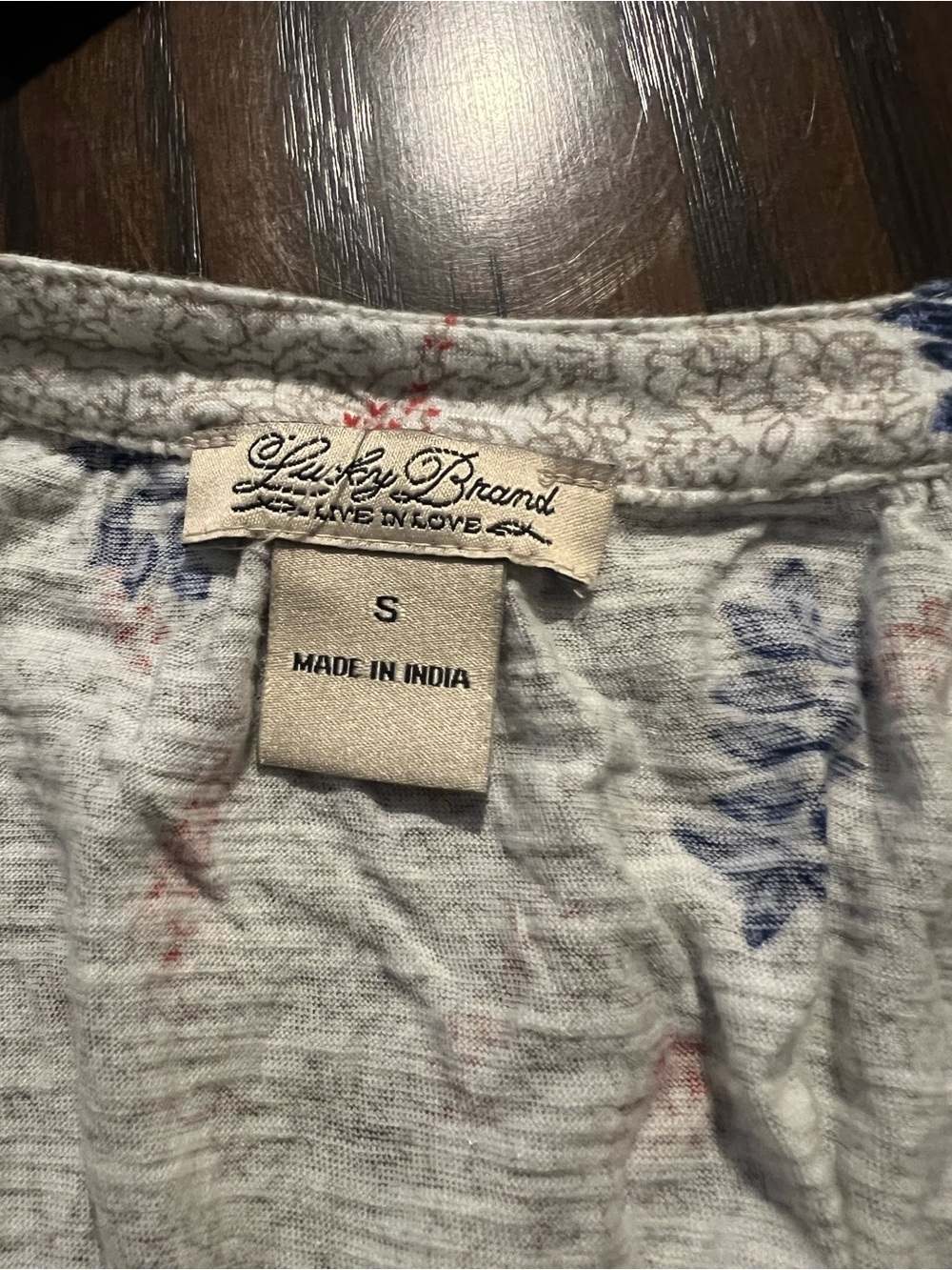 Lucky Brand Women's Small V Neck Floral Tank Bohemian Casual - Picture 4 of 4